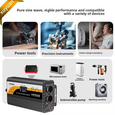 Edge Pure Sine Wave Inverter 12V/24V to 220V European Gauge Outdoor Vehicle Converter 3000W High Power China